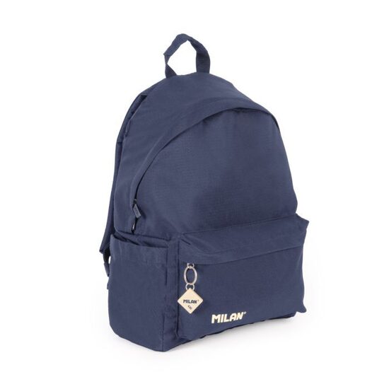 Mochila urbana clásica 2 cremalleras (22 L) colección 430 since 1918, azul marino